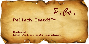 Pellach Csatár névjegykártya